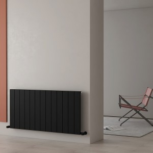 Carisa Nemo 600 x 1230mm Black Designer Aluminium Radiator