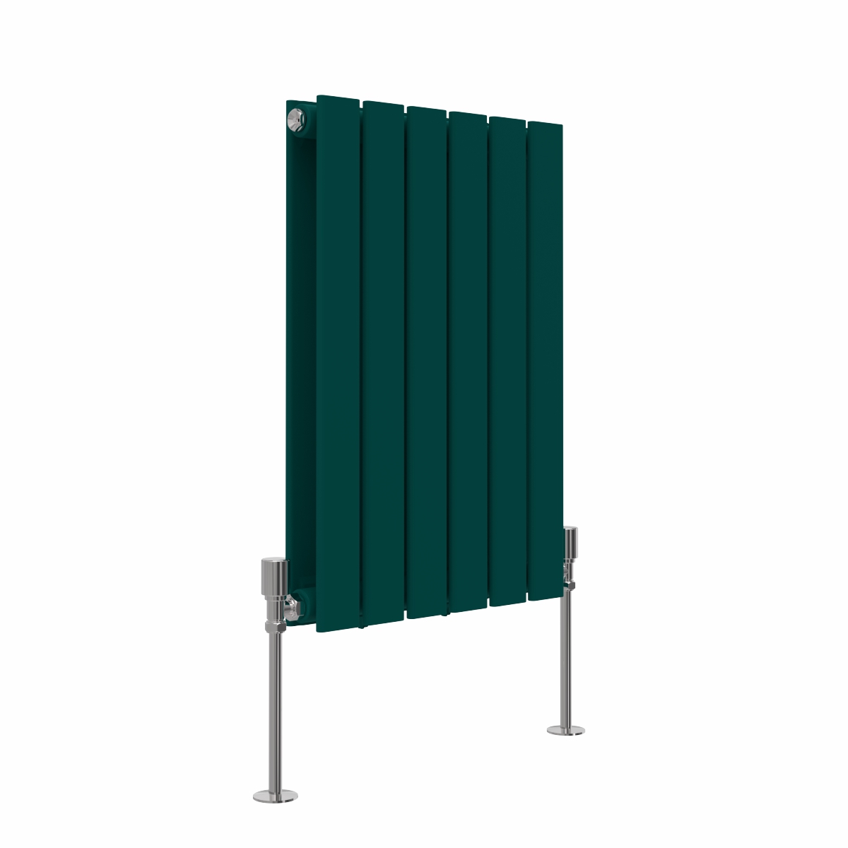 Karlstad 600 x 410mm Blue Green Double Flat Panel Horizontal Designer Radiator