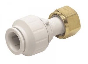 Speedfit 15mm X 3/4" Straight Tap Connector White