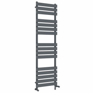 Juva 1600 x 450mm Dual Fuel Sand Grey Flat Panel Simple Electric Heated Towel Rail