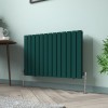 Karlstad 600 x 886mm Blue Green Double Flat Panel Horizontal Designer Radiator
