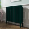 Bern 600 x 830mm Traditional Blue Green Horizontal Four Column Radiator