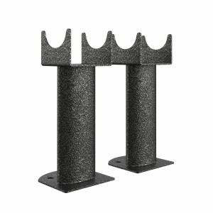 Norden Oval Column Radiator Feet - Black Silver