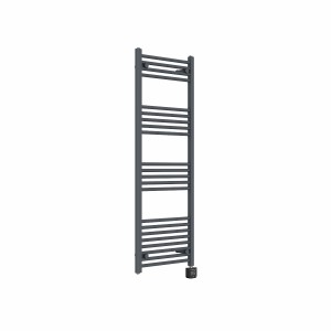 Bergen 1400 x 500mm Straight Anthracite Thermostatic Wifi Control Electric Heated Towel Rail
