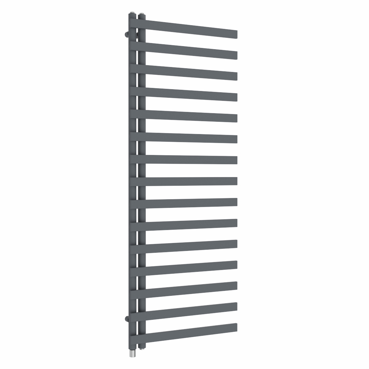 Kemi 1600 x 600mm Anthracite Simple Electric Heated Towel Rail