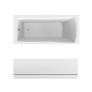Sawley 1700 x 750mm Straight Bath Single Ended with Front Panel