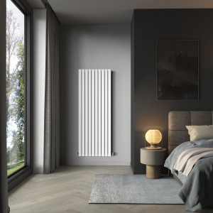 Karlstad 1800 x 682mm White Double Vertical Flat Panel Designer Radiator