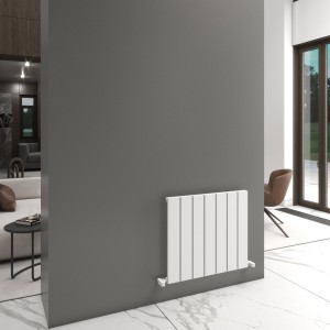 Carisa Angers 600 x 695mm White Designer Aluminium Radiator