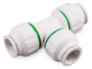 Twistloc 15mm Equal Tee Union White