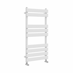 Juva 950 x 500mm White Flat Panel Heated Towel Rail