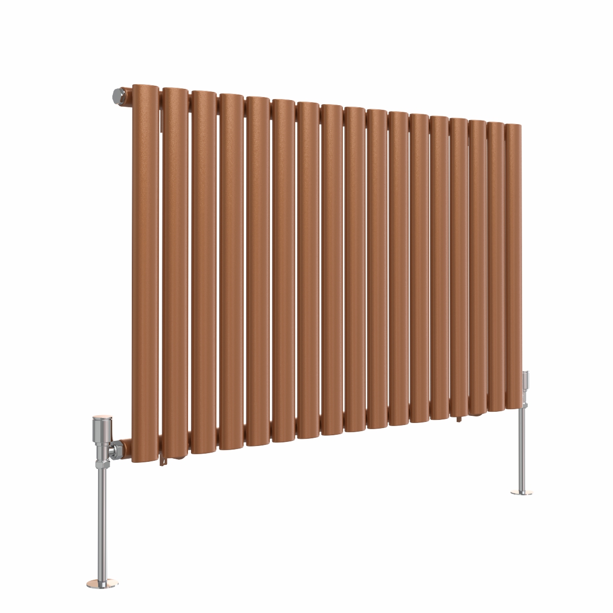 Norden 600 x 1004mm Metallic Bronze Single Oval Column Horizontal Designer Radiator