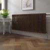 Bern 600 x 1460mm Black Copper Double Column Horizontal Traditional Radiator