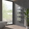 Juva 1600 x 600mm Chrome Flat Panel Heated Towel Rail