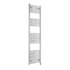 Fjord 1800 x 500mm Curved Chrome Thermostatic Touch Control Wifi Electric Heated Towel Rail