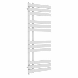 Koli 1200 x 450mm White Simple Electric Heated Towel Rail