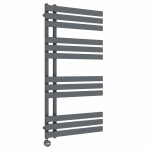 Koli 1200 x 600mm Anthracite Thermostatic Touch Control Electric Heated Towel Rail
