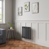 Bern 600 x 605mm Anthracite Double Column Horizontal Traditional Radiator