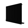 Carisa Elvino 600 x 745mm Black Designer Aluminium Radiator