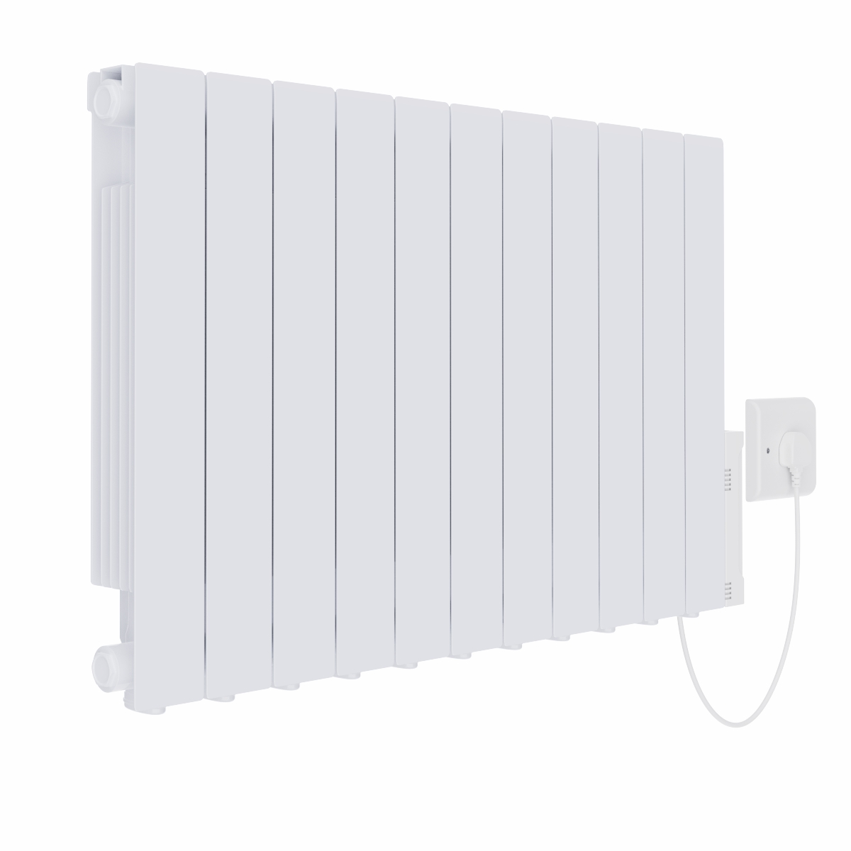 Bismo 575 x 935mm White Wifi Oil Filled Electric Radiator - 2000W