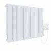 Bismo Oil Filled WiFi Electric Radiator - White - 575 x 935mm - 2000W