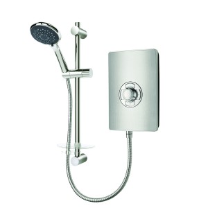 Triton Aspirante 8.5kW Electric Shower - Brushed Steel ASP08BRSTL