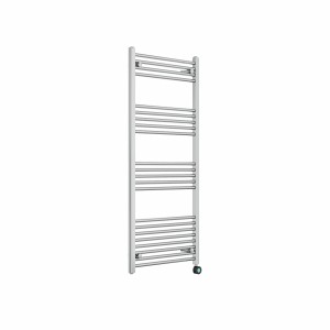 Bergen 1400 x 600mm Straight Chrome Thermostatic Touch Control Wifi Electric Heated Towel Rail