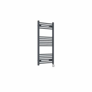 Bergen 1000 x 500mm Straight Anthracite Thermostatic Touch Control Electric Heated Towel Rail
