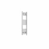 Fjord 1000 x 300mm Curved Chrome Prefilled Electric Heated Towel Rail