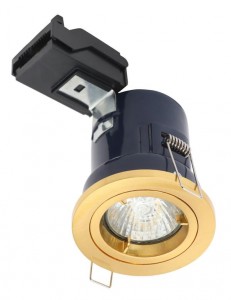 Forum Yate - Fire rated Downlight - Satin Brass
