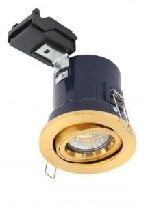 Forum Yate - Adjustable Fire Rated Downlight - Satin Brass
