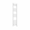 Bergen 1600 x 400mm Straight White Thermostatic Touch Control Electric Heated Towel Rail