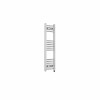 Fjord 1000 x 300mm Curved Chrome Prefilled Electric Heated Towel Rail
