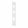 Fjord 1800 x 300mm Curved White Thermostatic Touch Control Electric Heated Towel Rail