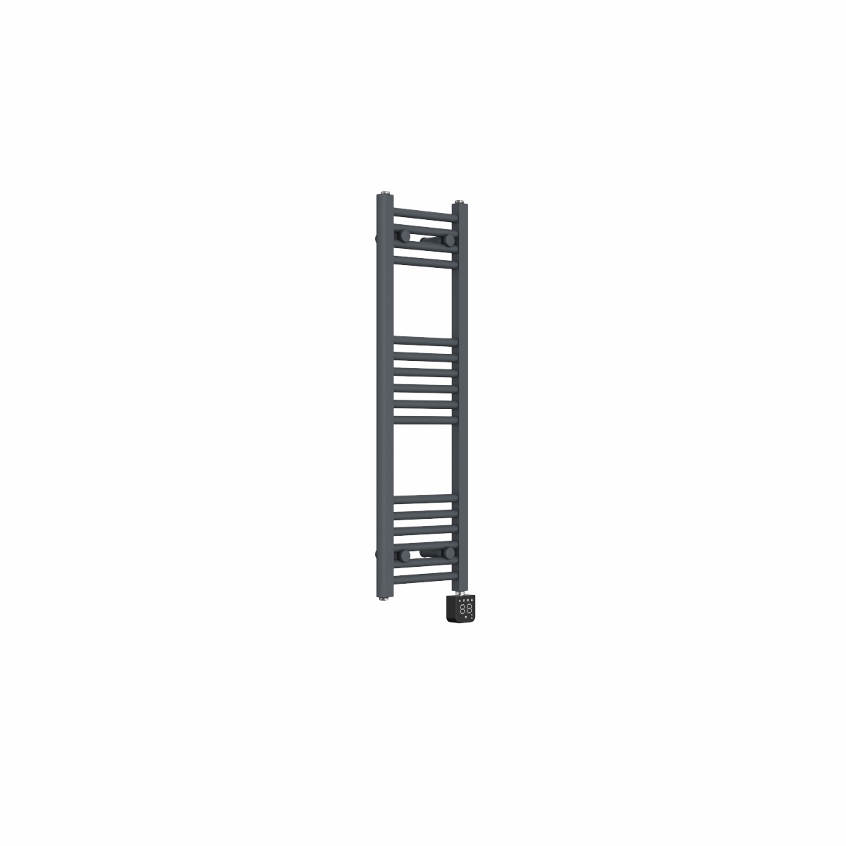 Bergen 1000 x 300mm Straight Anthracite Thermostatic Wifi Control Electric Heated Towel Rail