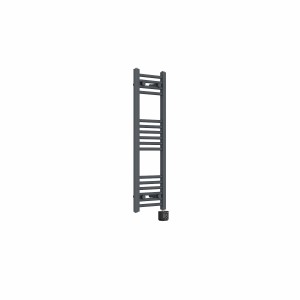 Bergen 1000 x 300mm Straight Anthracite Thermostatic Wifi Control Electric Heated Towel Rail