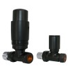 Straight Thermostatic Radiator Valves - Black