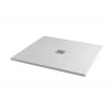 Ice White Slate Effect Square Shower Tray - 800 x 800mm