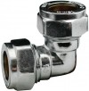 Chrome Compression 15mm Elbow