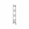 Fjord 1400 x 300mm Curved Chrome Thermostatic Touch Control Electric Heated Towel Rail