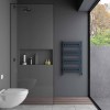 Carisa Ligne 805 x 480mm Anthracite Designer Aluminium Towel Rail