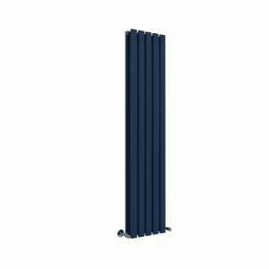 Lulea 1600 x 340mm Sapphire Blue Double Vertical Flat Panel Designer Radiator
