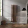 Bern 1800 x 560mm Black Copper Triple Column Vertical Traditional Radiator