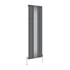 Karlstad 1800 x 553mm Designer Vertical Radiator with Mirror Single Panel - Anthracite