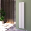Carisa Monza 1800 x 375mm White Designer Aluminium Radiator