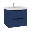 Avon Blue Wall Hung Basin Drawer Vanity Unit - 600mm