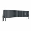 Bern 300 x 1460mm Traditional Anthracite Horizontal Four Column Radiator