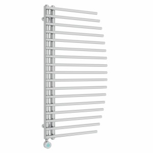 Sigla 1000 x 550mm Chrome Thermostatic Touch Control Electric Heated Towel Rail