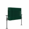 Bern 300 x 425mm Moss Green Triple Horizontal Column Radiator