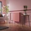 Lulea 600 x 550mm Rose Clair Pink Double Horizontal Flat Panel Designer Radiator