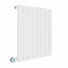 Lulea 600 x 550mm White Horizontal Flat Panel Wifi Electric Radiator - 600W